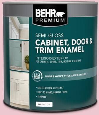 BEHR PREMIUM 1 qt. #M140-2 Funny Face Semi-Gloss Enamel Interior/Exterior Cabinet, Door and Trim Paint