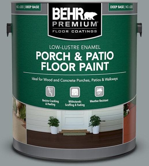 BEHR PREMIUM 1 gal. #720F-4 Stone Fence Low-Lustre Enamel Interior/Exterior Porch and Patio Floor Paint