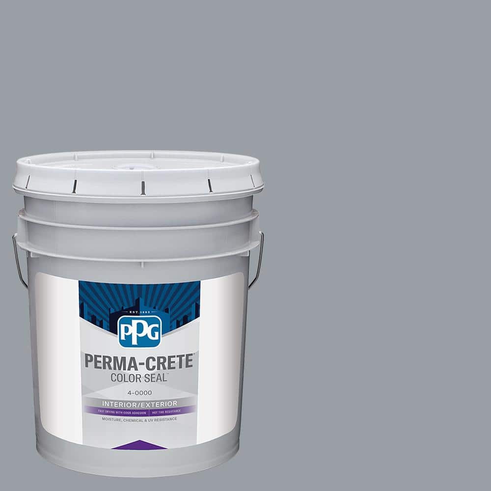 Perma-Crete Color Seal 5 gal. PPG0993-4 Gray Suit Satin Interior/Exterior Concrete Stain