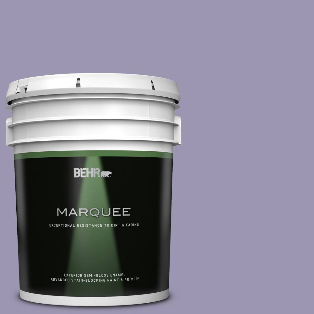 BEHR MARQUEE 5 gal. #S570-4 Night Music Semi-Gloss Enamel Exterior Paint & Primer