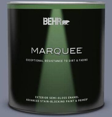 BEHR MARQUEE 1 qt. #610F-6 Deep Smoke Signal Semi-Gloss Enamel Exterior Paint & Primer