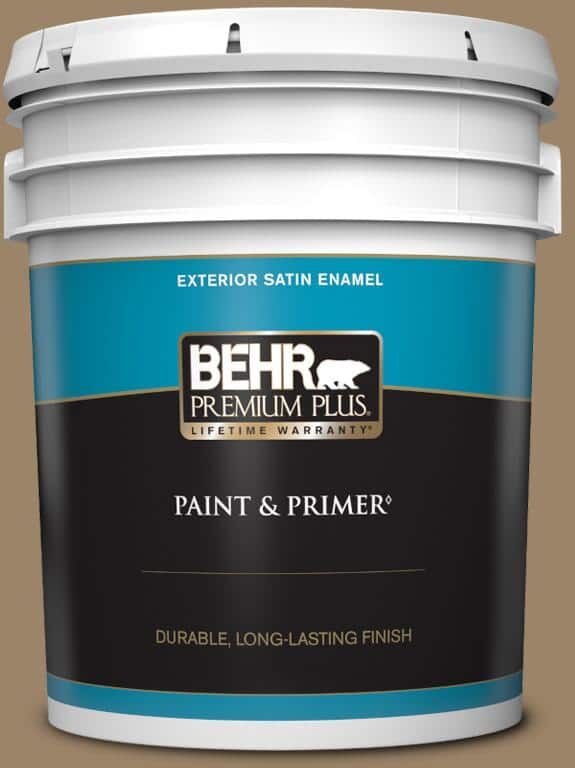 BEHR PREMIUM PLUS 5 gal. #PPU7-04 Collectible Satin Enamel Exterior Paint & Primer