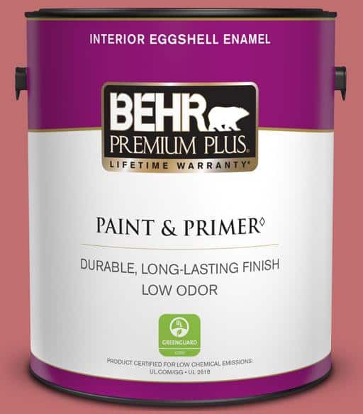 BEHR PREMIUM PLUS 1 gal. Home Decorators Collection #HDC-SP14-8 Art House Pink Eggshell Enamel Low Odor Interior Paint & Primer