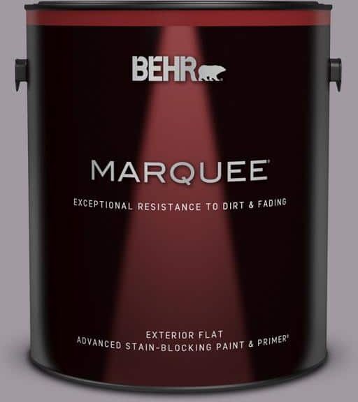 BEHR MARQUEE 1 gal. #N570-3 Art Nouveau Glass Flat Exterior Paint & Primer