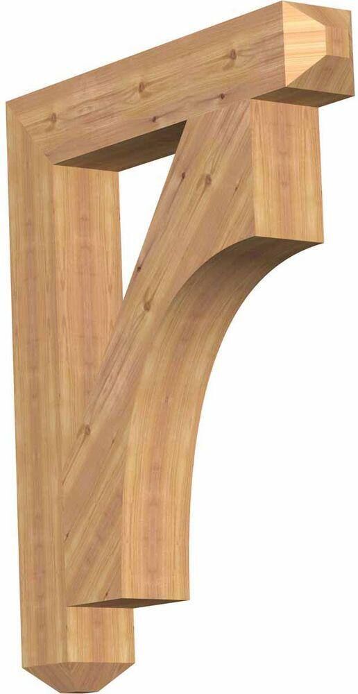 Ekena Millwork 5-1/2 in. x 42 in. x 34 in. Western Red Cedar Westlake Craftsman Smooth Bracket