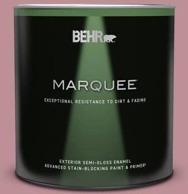 BEHR MARQUEE 1 qt. #S130-4 Cherry Juice Semi-Gloss Enamel Exterior Paint & Primer