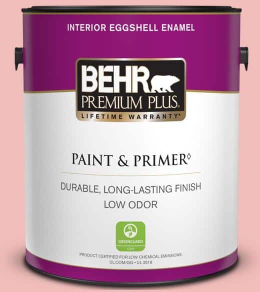 BEHR PREMIUM PLUS 1 gal. #CE-01 Alpenglow Eggshell Enamel Low Odor Interior Paint & Primer