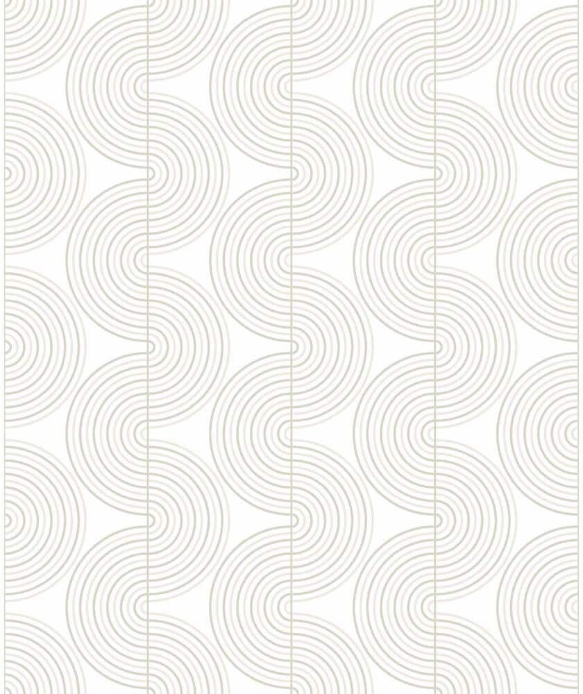 NextWall 31.35 sq. ft. Lunar Rock and Metallic Pearl Zen Geo Vinyl Peel and Stick Wallpaper Roll