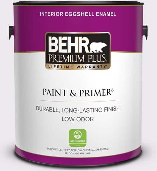 BEHR PREMIUM PLUS 1 gal. #PPL-22 Dried Lavender Eggshell Enamel Low Odor Interior Paint & Primer