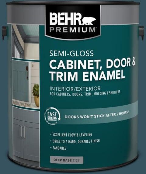 BEHR PREMIUM 1 gal. #MQ5-24 Opera Glasses Semi-Gloss Enamel Interior Cabinet and Trim Paint