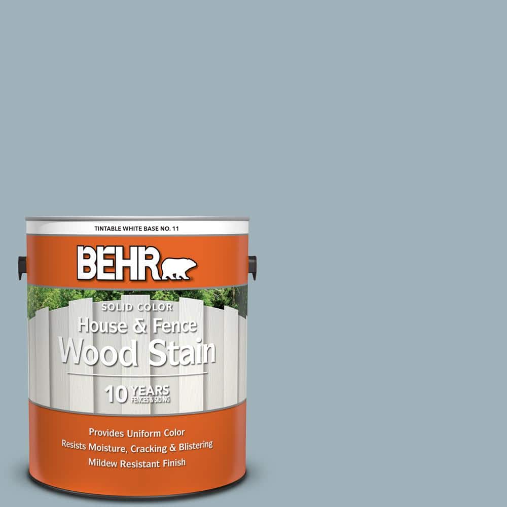 BEHR 1 gal. #540E-3 Blue Fox Solid Color House and Fence Exterior Wood Stain
