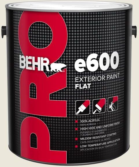 BEHR PRO 1 gal. #BXC-32 Picket Fence White Flat Paint