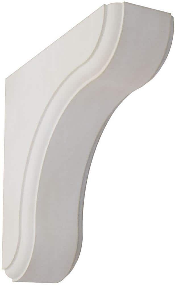 Ekena Millwork 1-3/4 in. x 5-1/2 in. x 5-1/2 in. Chalk Dust White Eaton Wood Vintage Decor Bracket