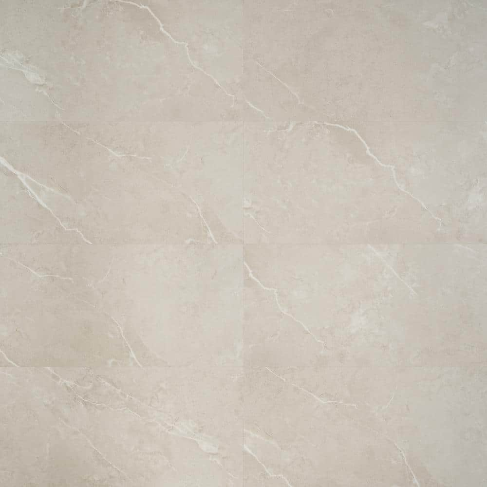 Ivy Hill Tile Cippia Marble Beige 28 MIL x 12 in. W x 24 in. L Click Lock Waterproof Luxury Vinyl Plank Flooring (23.45 sq. ft./Case)