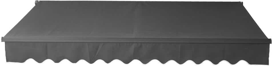 ALEKO 13 ft. x 10 ft. Black Motorized Patio Retractable Awning Black Frame UV Polyester