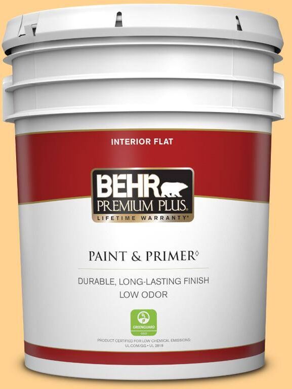 BEHR PREMIUM PLUS 5 gal. Home Decorators Collection #HDC-SP14-7 Full Bloom Flat Low Odor Interior Paint & Primer