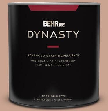 BEHR DYNASTY 1 qt. #220F-4 Sombrero Tan Matte Interior Stain-Blocking Paint and Primer