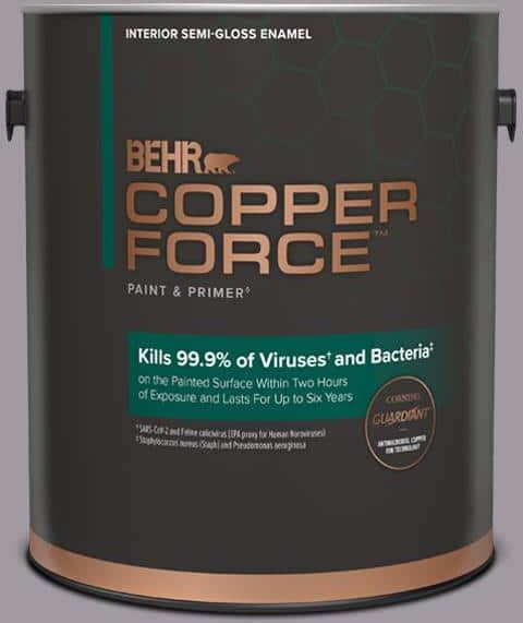 COPPER FORCE 1 gal. #N570-3 Art Nouveau Glass Semi-Gloss Enamel Interior Virucidal & Antibacterial Paint & Primer