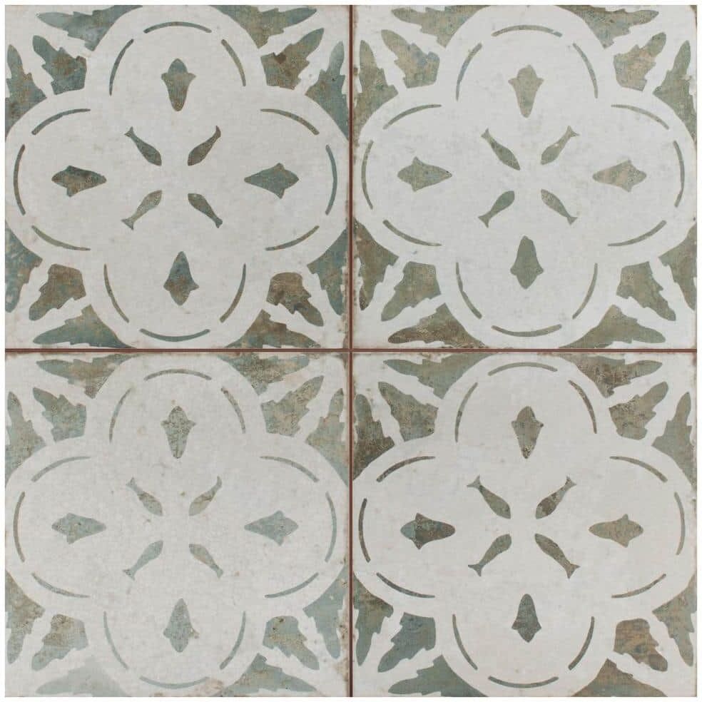 Merola Tile Kings Aurora Sage 17-5/8 in. x 17-5/8 in. Ceramic Floor and Wall Tile (10.95 sq. ft./Case)