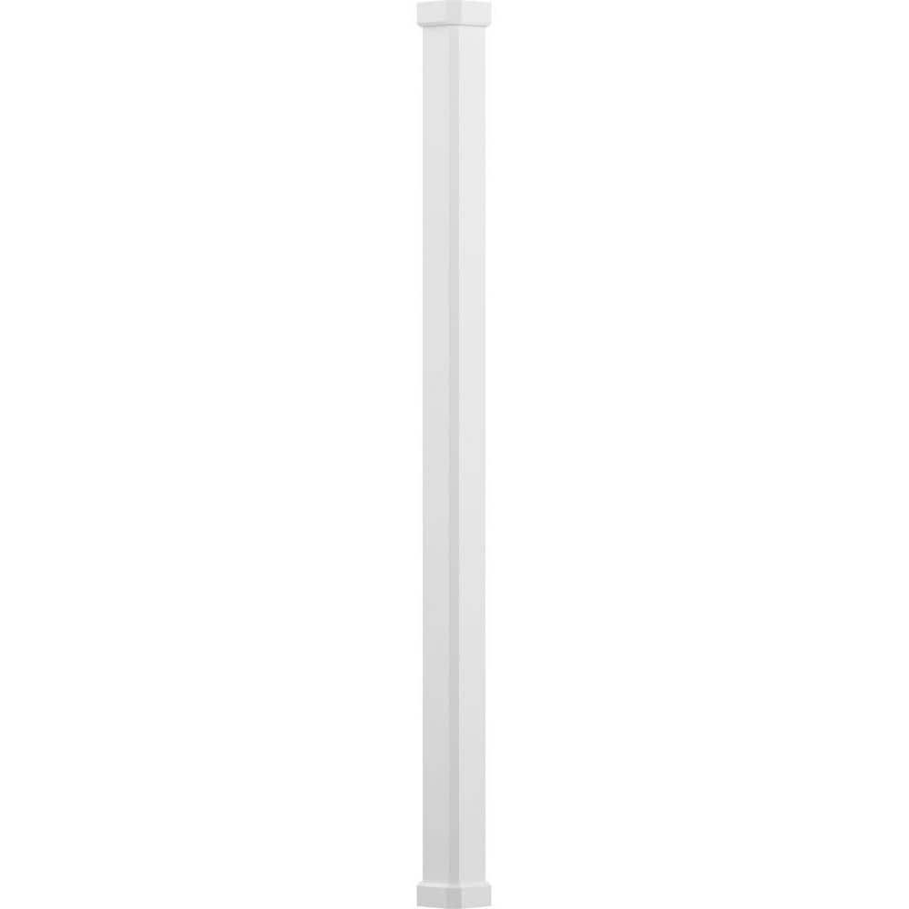 AFCO 9' x 5-1/2" Endura-Aluminum Craftsman Style Column, Square Shaft (Post Wrap Installation), Non-Tapered, Primed
