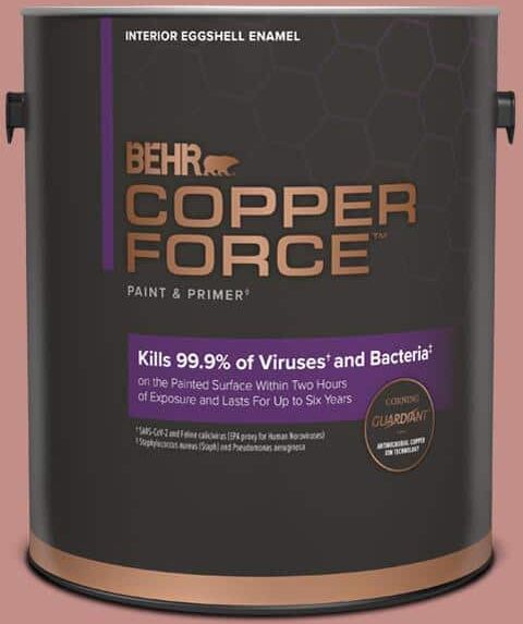 COPPER FORCE 1 gal. #BIC-32 Grand Sunset Eggshell Enamel Virucidal and Antibacterial Interior Paint & Primer