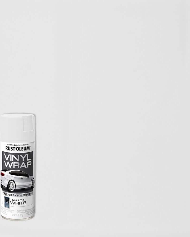 Rust-Oleum Automotive 11 oz. Vinyl Wrap Matte White Peelable Coating Spray Paint (Case of 6)