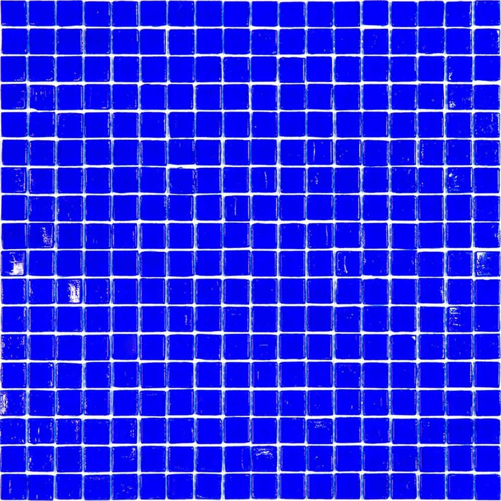 Apollo Tile Skosh 11.6 in. x 11.6 in. Glossy Cobalt Blue Glass Mosaic Wall and Floor Tile (18.69 sq. ft./case) (20-pack)