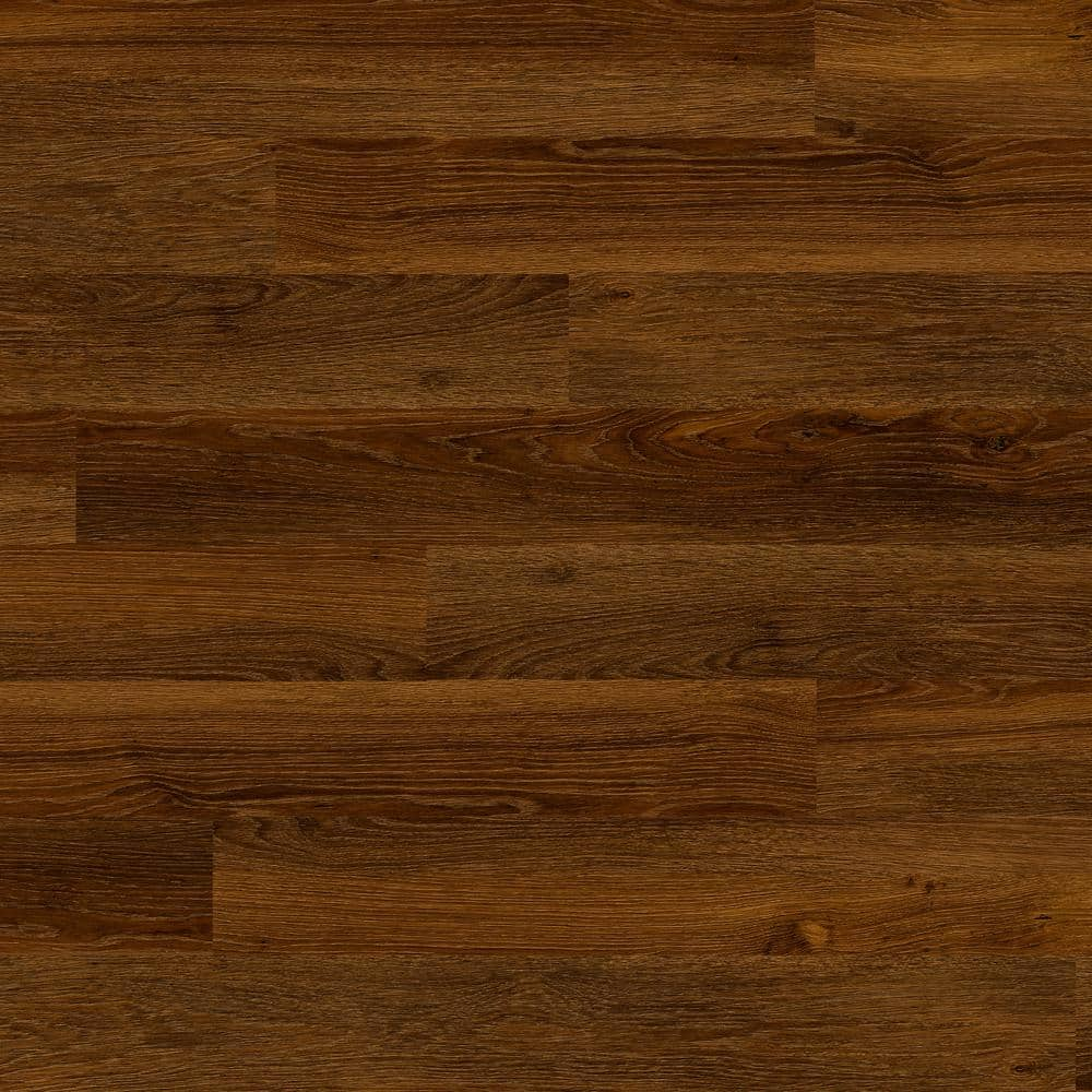 DuraDecor Polished Pro Truly Brown 8 MIL x 6 in. W x 48 in. L Glue Down Waterproof Luxury Vinyl Plank Flooring (40 sqft/case)