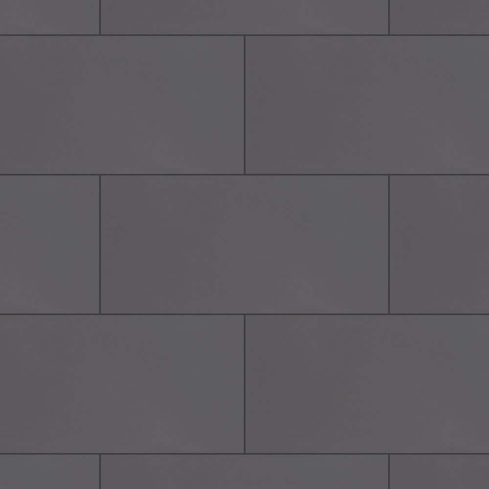 Merola Tile BioTech Piscina Brick Dark Grey Glossy 4-3/4 in. x 9-5/8 in. Porcelain Floor and Wall Tile (11.22 sq. ft./Case)