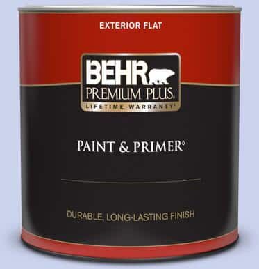 BEHR PREMIUM PLUS 1 qt. #P540-2 Garden Fairy Flat Exterior Paint & Primer