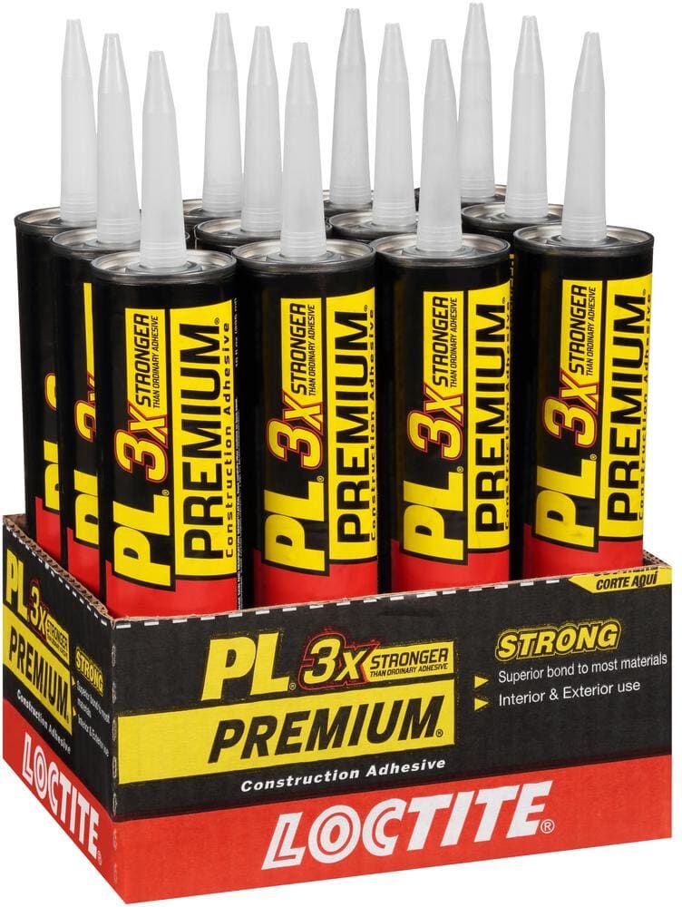 Loctite PL Premium 10 oz. Polyurethane Construction Adhesive Tan Cartridge (12 pack)