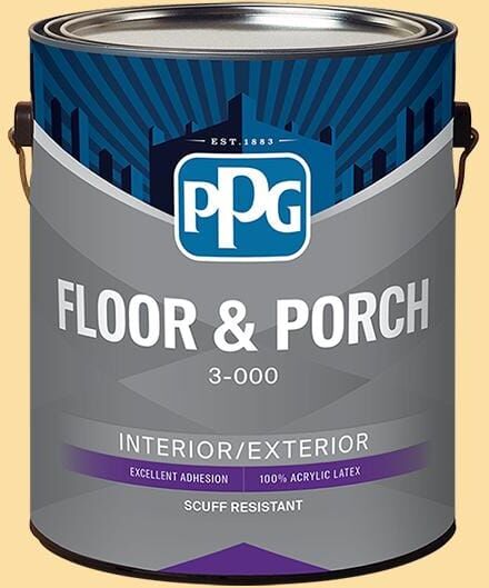 1 gal. PPG1205-4 Honey Bee Satin Interior/Exterior Floor and Porch Paint