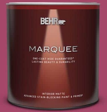 BEHR MARQUEE 1 qt. Home Decorators Collection #HDC-SM14-1 Fuschia Flair Matte Interior Paint & Primer