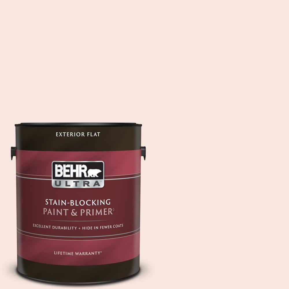 BEHR ULTRA 1 gal. #RD-W03 My Sweetheart Flat Exterior Paint & Primer
