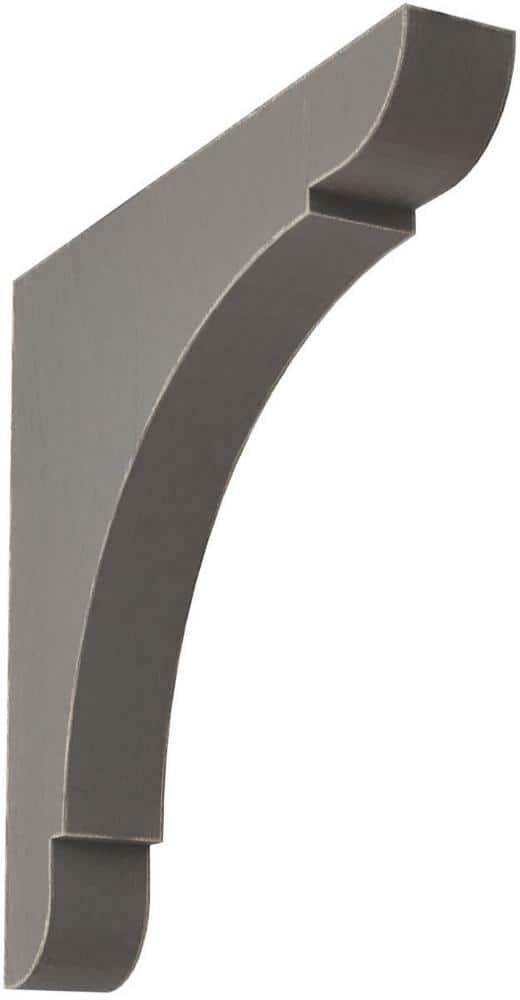 Ekena Millwork 1-3/4 in. x 12 in. x 12 in. Reclaimed Grey Extra Large Olympic Wood Vintage Decor Bracket