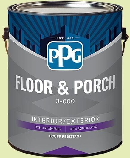 1 gal. PPG1220-3 Lots of Bubbles Satin Interior/Exterior Floor and Porch Paint