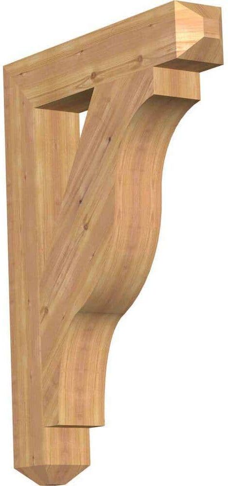 Ekena Millwork 5-1/2 in. x 44 in. x 32 in. Western Red Cedar Funston Craftsman Smooth Bracket