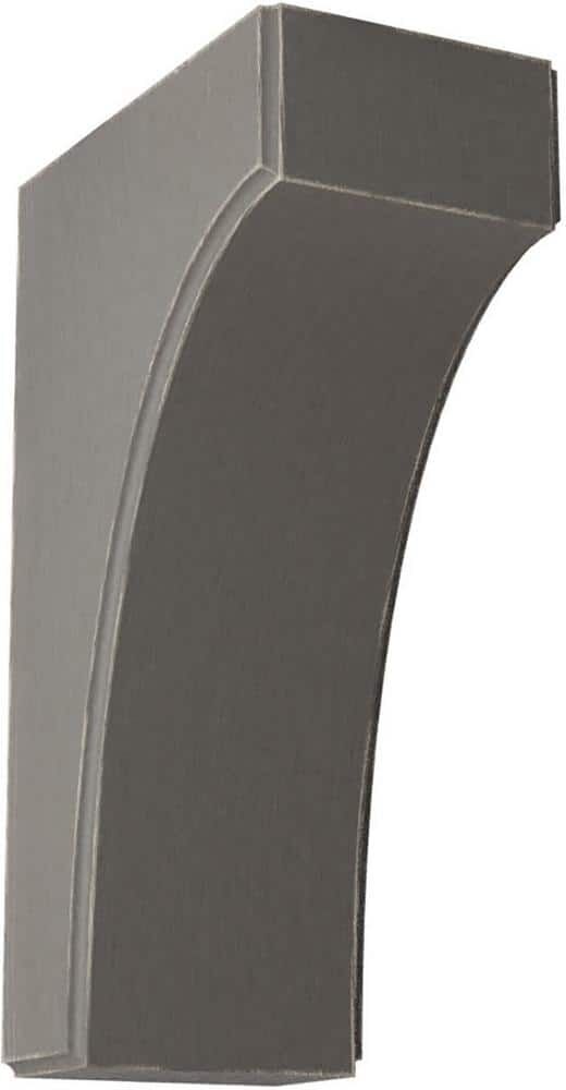 Ekena Millwork 3-1/2 in. x 10 in. x 6 in. Reclaimed Grey Clarksville Wood Vintage Decor Bracket