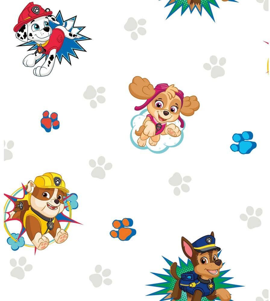 RoomMates Paw Patrol Peel and Stick Wallpaper (Covers 28.29 sq. ft.)