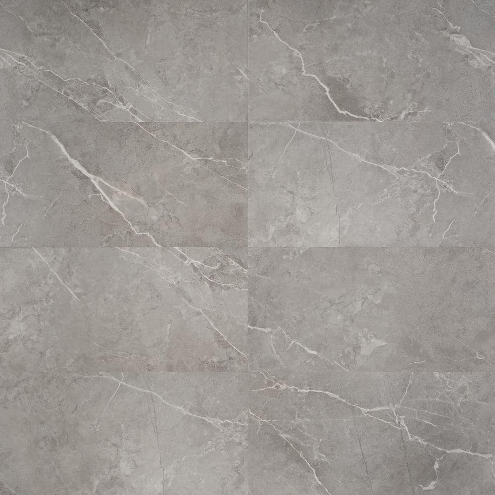 Ivy Hill Tile Cippia Marble Dark Beige 28 MIL x 12 in. x 24 in. Click Lock Waterproof Luxury Vinyl Plank Flooring (23.45 sq. ft./Case)