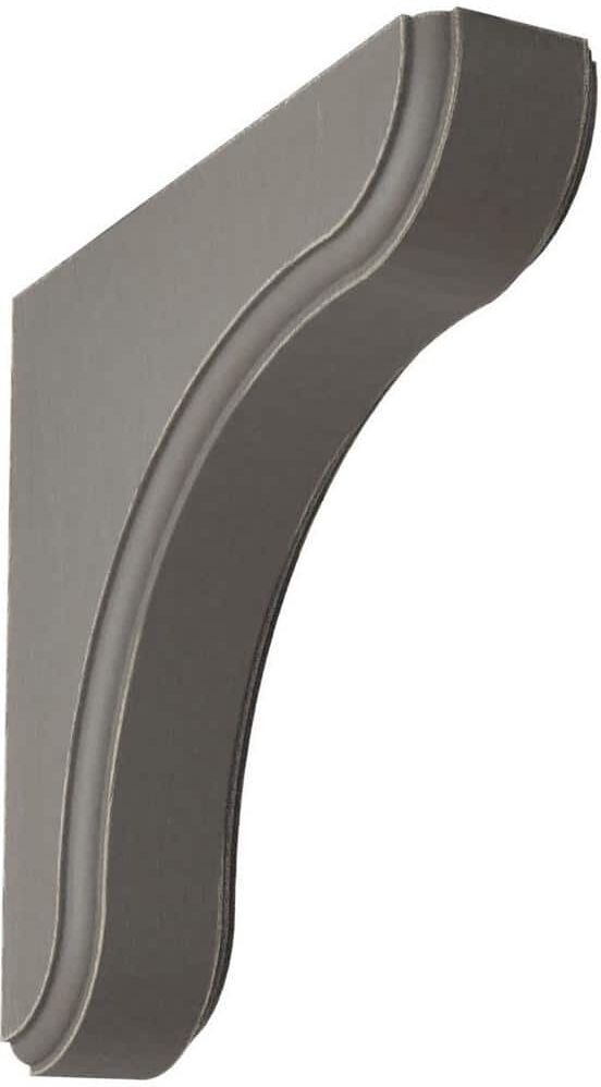 Ekena Millwork 1-3/4 in. x 7-1/2 in. x 7-1/2 in. Reclaimed Grey Eaton Wood Vintage Decor Bracket