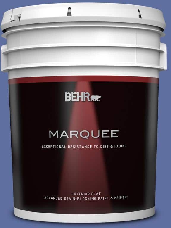 BEHR MARQUEE 5 gal. #610B-6 Stained Glass Flat Exterior Paint & Primer