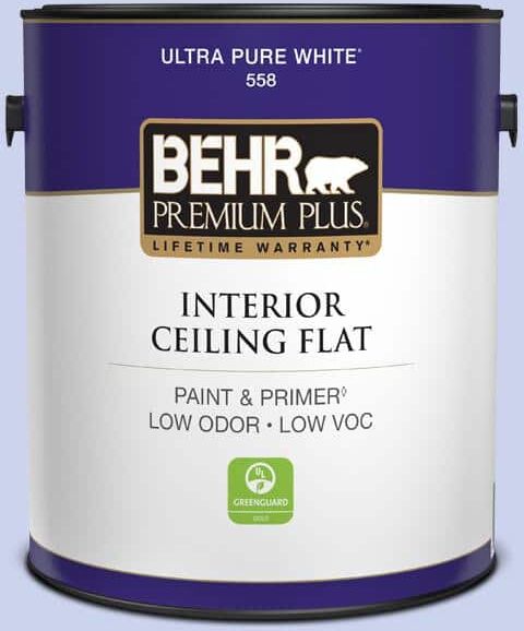 BEHR PREMIUM PLUS 1 gal. #P540-2 Garden Fairy Ceiling Flat Interior Paint