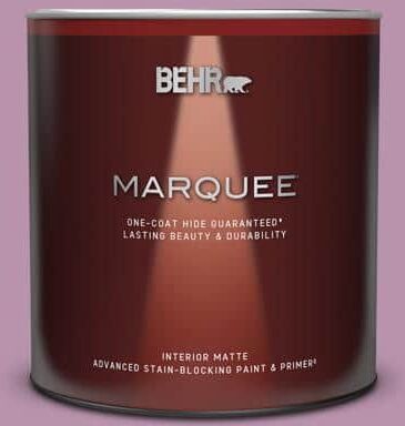 BEHR MARQUEE 1 qt. #680D-5 Bed of Roses Matte Interior Paint & Primer