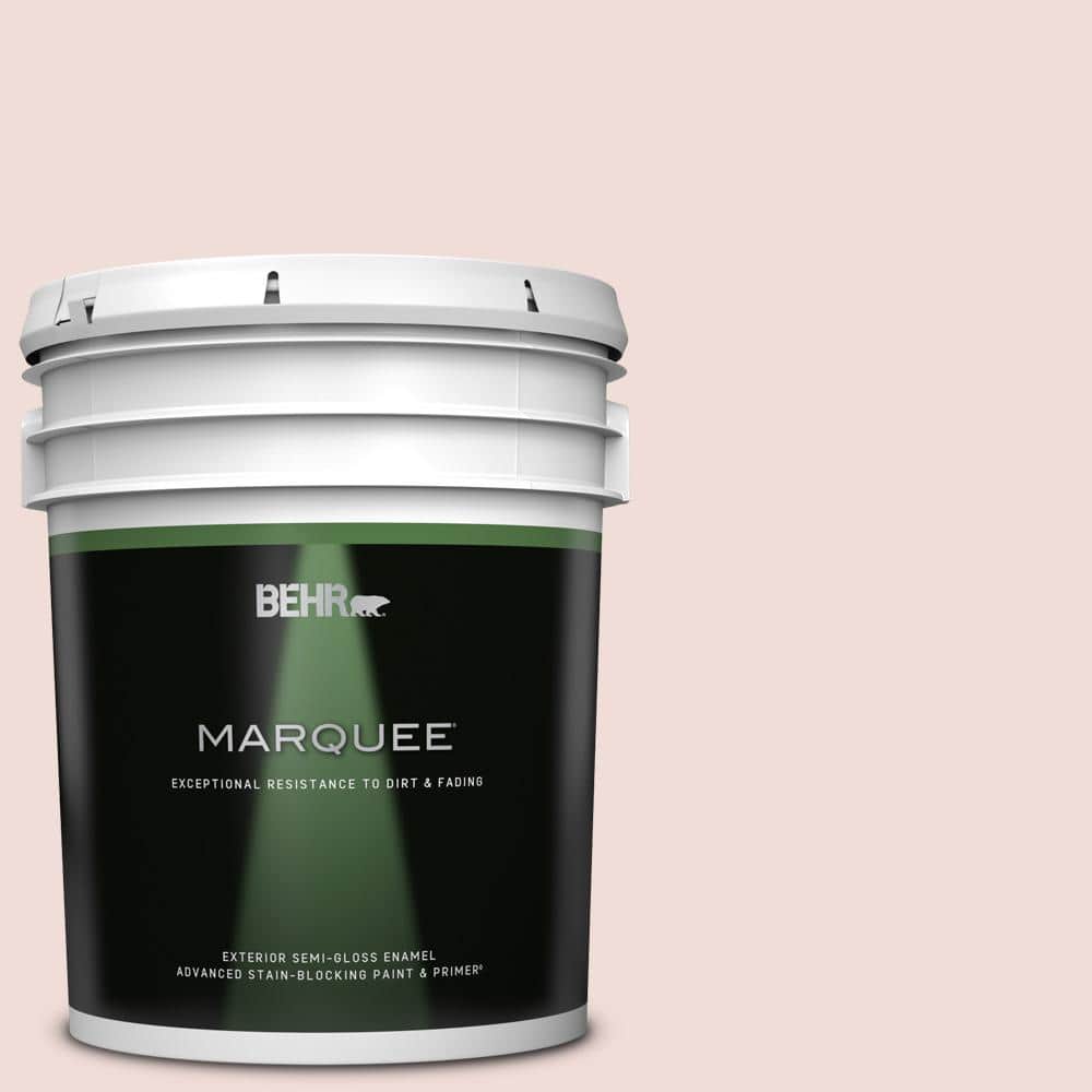 BEHR MARQUEE 5 gal. #BIC-05 Shabby Chic Pink Semi-Gloss Enamel Exterior Paint & Primer