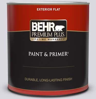 BEHR PREMIUM PLUS 1 qt. #MQ3-30 Petal Tip Flat Exterior Paint & Primer