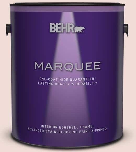 BEHR MARQUEE 1 gal. #BIC-05 Shabby Chic Pink Eggshell Enamel Interior Paint & Primer