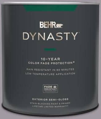 BEHR DYNASTY 1 qt. #N570-3 Art Nouveau Glass Semi-Gloss Enamel Exterior Stain-Blocking Paint & Primer