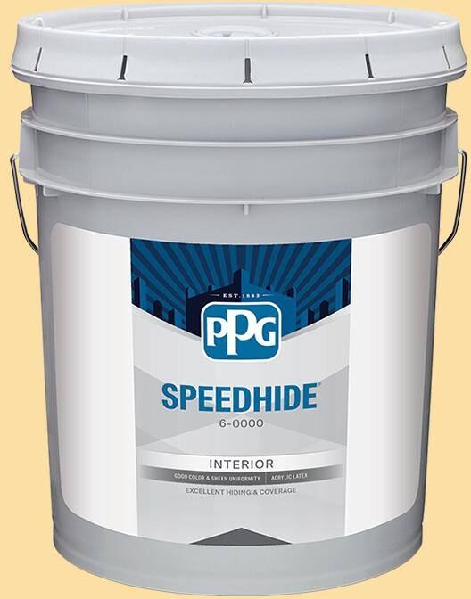 SPEEDHIDE 5 gal. PPG1205-4 Honey Bee Ultra Flat Interior Paint