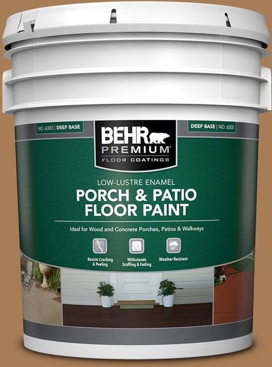 BEHR PREMIUM 5 gal. #S270-7 Antique Penny Low-Lustre Enamel Interior/Exterior Porch and Patio Floor Paint